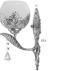 Бра "Федерика" Е27 40Вт хром 12х16,5х28 см 9847891 - фото 11509496