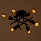 Люстра «Аднес» 6хЕ27 40 Вт черный BayerLux - фото 37945340