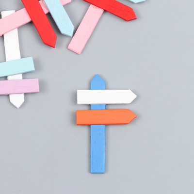 Декор для творчества дерево «Указатель», 3×5 см, МИКС