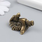 Уголок (ножка) для шкатулки металл "Голова лошади" бронза 2,8х3,9 см - фото 24414832