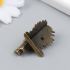 Уголок (ножка) для шкатулки металл "Голова лошади" бронза 2,8х3,9 см - фото 24414834