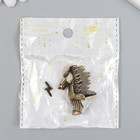 Уголок (ножка) для шкатулки металл "Голова лошади" бронза 2,8х3,9 см - фото 24414835