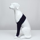 Бандаж на лапу послеоперационный, хлопок+спандекс, размер L (ОГ 54-68, длина 26 см), синий - Фото 2