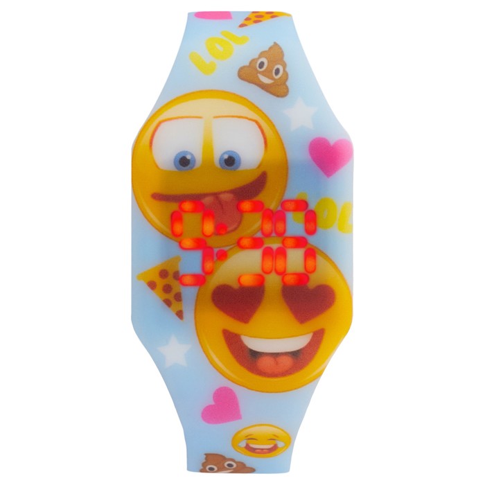 Часы наручные электронные «Смайлы», детские, ремешок l-23.5 см - Фото 1