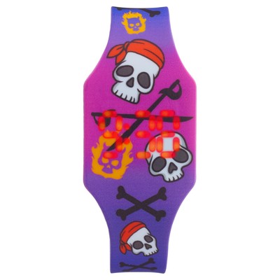 Часы наручные электронные «Черепа», детские, ремешок l-22.5 см