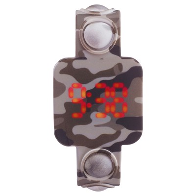 Часы наручные электронные «Камуфляж», детские, ремешок pop-it, силикон, l-25.4 см