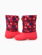 Зимние сноубутсы детские, цвет розовый, размер 32-33 - Фото 2