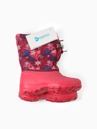 Зимние сноубутсы детские, цвет розовый, размер 34-35 - фото 120053104