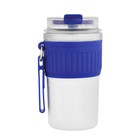 Термокружка, 400 мл, New design, сохраняет тепло до 8 ч, синяя - Фото 2