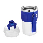 Термокружка, 400 мл, New design, сохраняет тепло до 8 ч, синяя - Фото 3