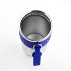 Термокружка, 400 мл, New design, сохраняет тепло до 8 ч, синяя - Фото 5