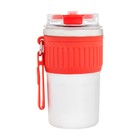 Термокружка, 400 мл, New design, сохраняет тепло до 8 ч, красная - Фото 2