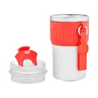 Термокружка, 400 мл, New design, сохраняет тепло до 8 ч, красная - Фото 3