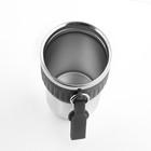 Термокружка New design, 400 мл, сохраняет тепло до 8 ч, нержавеющая сталь, серая - Фото 5