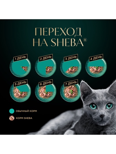 Влажный корм Sheba для кошек, пауч, курица/паприка, 75 г