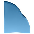 Лоток для бумаг вертикальный СТАММ "Дельта", ширина 85 мм, сине-голубой - Фото 3