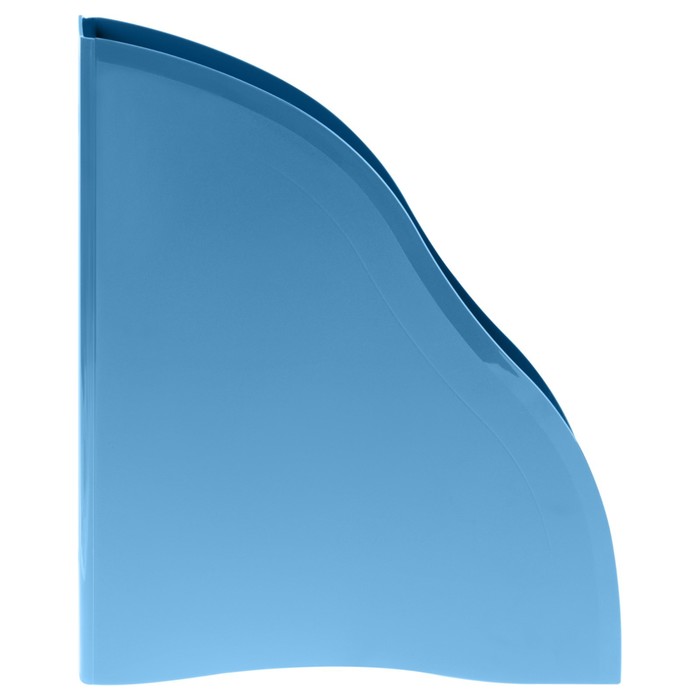 Лоток для бумаг вертикальный СТАММ "Дельта", ширина 85 мм, сине-голубой