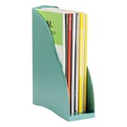 Лоток для бумаг вертикальный СТАММ "Дельта", ширина 85 мм, темно-зеленый - фото 24294219