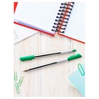 Ручка шариковая СТАММ "800", узел 0.7 мм, зелёная - Фото 5