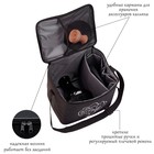 Сумка для кальяна на молнии, размер 32×28×24 см, чёрная - Фото 2