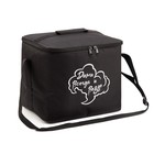 Сумка для кальяна на молнии, размер 32×28×24 см, чёрная - Фото 3