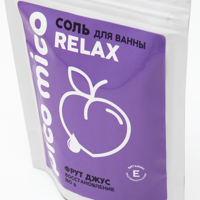 Соль для ванны PICO MICO-Relax, фрут джус, с витамином Е, 150 г