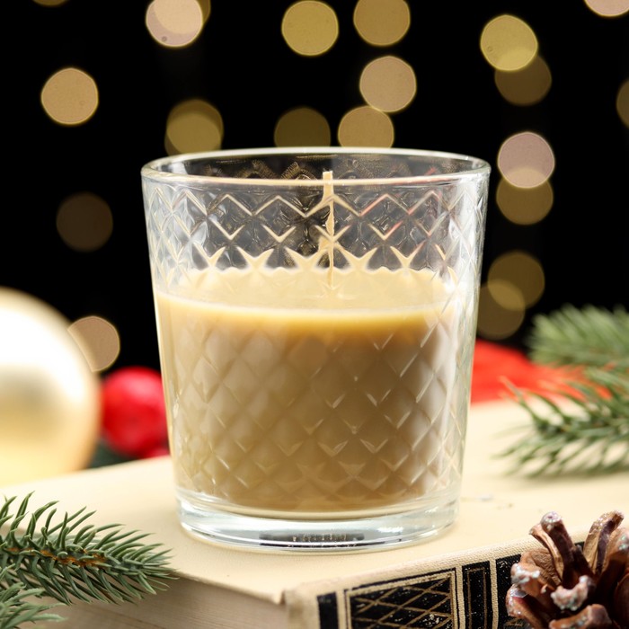 Свеча ароматическая в стакане "Рождественский пряник", подарочная упаковка, 8х8,5 см, 30 ч