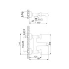 Смеситель для ванны IDDIS Acros ACRSB02i02WA, двухзахватный, хром - Фото 4