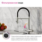 Смеситель для кухни IDDIS Ace, с фильтром и гибким изливом, цвет сатин - Фото 3