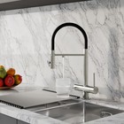 Смеситель для кухни IDDIS Ace, с фильтром и гибким изливом, цвет сатин - Фото 8