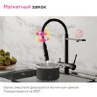 Смеситель для кухни IDDIS Ace, с фильтром и гибким изливом, чёрный матовый - Фото 6