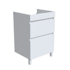 Тумба напольная для стиральной машины IDDIS Optima Home, 120 см, белая - Фото 1