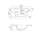 Тумба подвесная с раковиной IDDIS Brick BRI10W1i95K, 100 см, белая - Фото 8