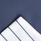 Постельное бельё Этель дуэт Stripes: blue, 143х215см-2шт, 214х240см, 50х70см-2шт, перкаль,114 г/м2 - Фото 7
