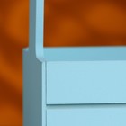 Ящик - кашпо деревянный 25х15х30 "Любимой Маме" Серо-голубой - Фото 5