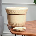 Горшок цветочный Крит №3, Белый 3,7 л, МИКС - фото 23175000