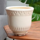 Горшок цветочный Крит №3, Белый 3,7 л, МИКС - фото 23175004