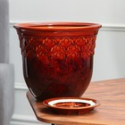 Горшок цветочный ЮТА №2, Коричневый 5,5 л - фото 23175025