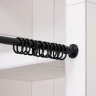 Карниз для ванной комнаты, телескопический 120-220 см, цвет чёрный - фото 9739871