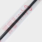 Карниз для ванной комнаты, телескопический 120-220 см, чёрный - Фото 8