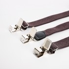 Подтяжки взрослые, ширина 4 см, цвет серый - фото 24159840