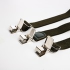 Подтяжки взрослые, ширина 4 см, цвет хаки - фото 24159842