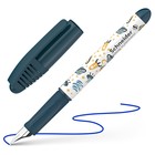 Ручка перьевая Schneider "Zippi Space" синяя, 1 картридж, грип, тёмно-синий-белый корпус - фото 320494491