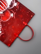 Пакет новогодний «Красные игрушки», мягкий пластик, 30×30 120 мкм - Фото 6