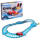 Автотрек "Сумасшедшие гонки", работает от батареек, 43 детали - Фото 1