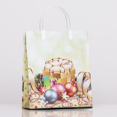 Пакет новогодний «Праздничный набор», мягкий пластик, 26×23 см