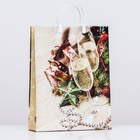 Пакет новогодний «Романтика», мягкий пластик, 41×32 см - Фото 2