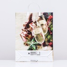 Пакет новогодний «Романтика», мягкий пластик, 41×32 см - Фото 3