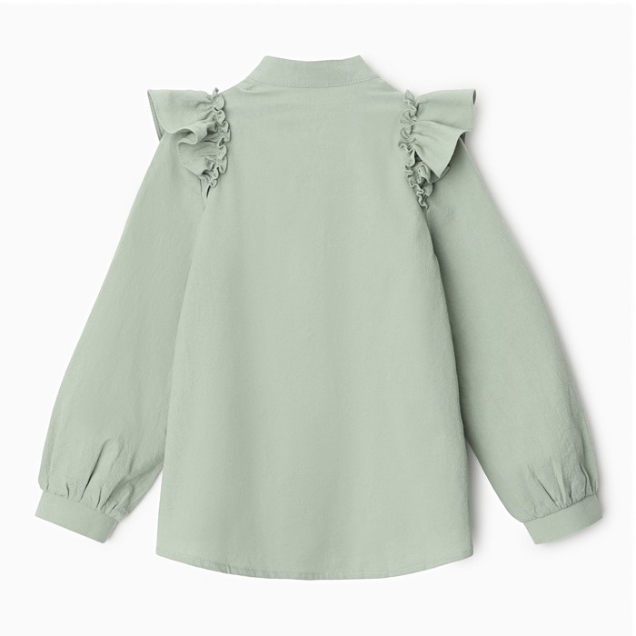 Блузка для девочки MINAKU цвет оливковый, рост 122 см