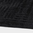 Коврик придверный влаговпитывающий Доляна, без окантовки, 37×57 см, цвет чёрный - Фото 5
